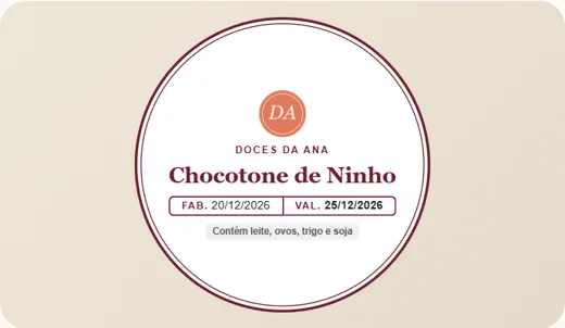 Etiqueta redonda