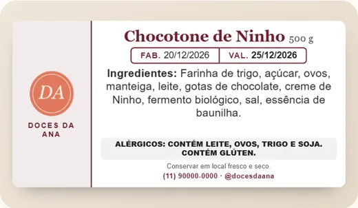 Etiqueta retangular